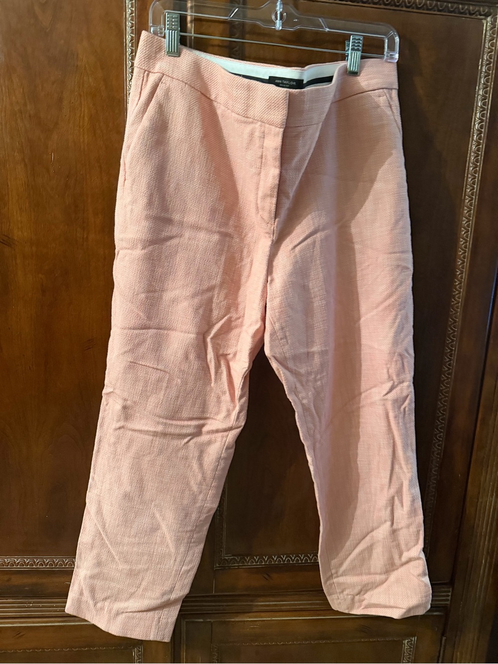 Ann Taylor Light Pink tweed trousers